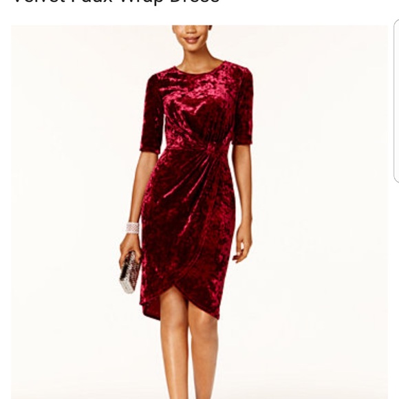 Velvet, midi dress - Picture 1 of 3
